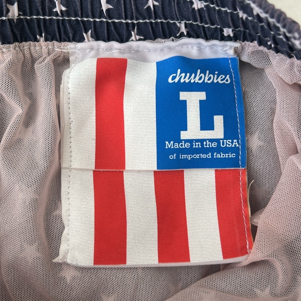 Chubbies The Mericas Swim Trunks sz L - Picture 8 of 8